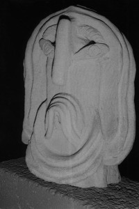 Le Prophète, sculpture de l’affiche de l’exposition à la Galerie de Beaune de 1971, 45x28x17, 1967 